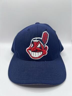 Cleveland Indians Wool Hat Vintage Logo Athletic Snapback Cap Embroidered Logo